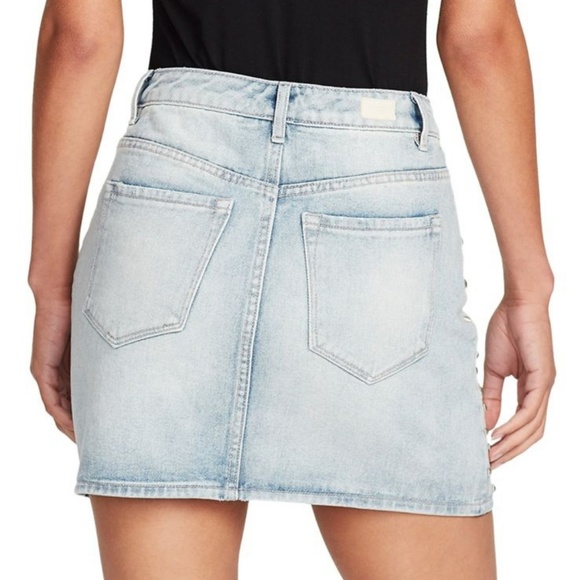 Skinnygirl A-line 5-pocket Studded Jean Skirt 24 - Picture 2 of 7